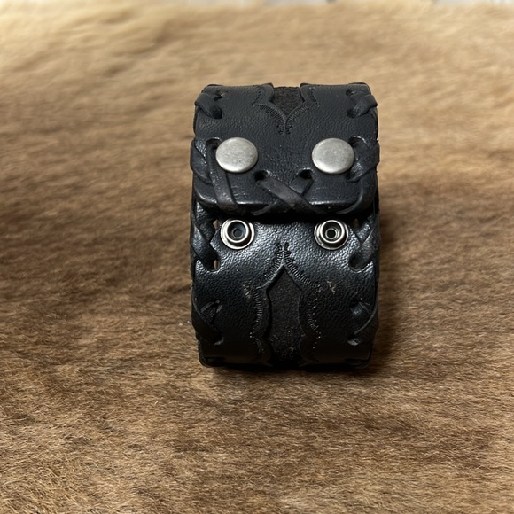 Fossil Gladiator Wristband Bracelet Leather - Picture 1 of 10